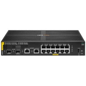 HPE Aruba Networking CX 6000 12-Port Gigabit Class 4 PoE Switch with 2 SFP Ports (R8N89B)