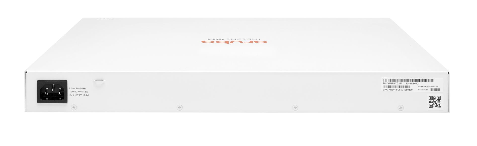 Aruba Instant On 1830 JL815A Switch Back Image