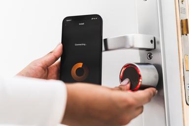 Bold Smart Cylinder Door Lock in Door & App