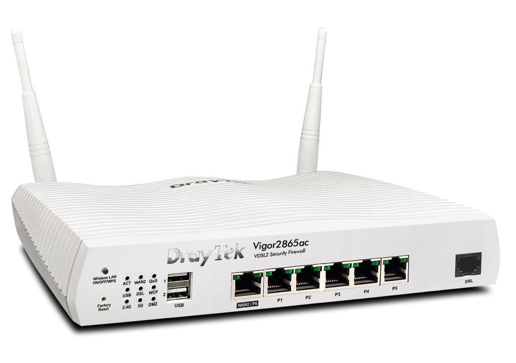 DrayTek Vigor 2865AC Router Front Angle Image