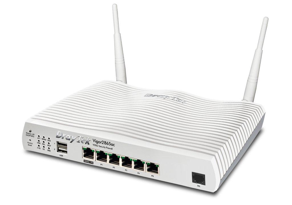 DrayTek Vigor 2865AC Router Front Angle