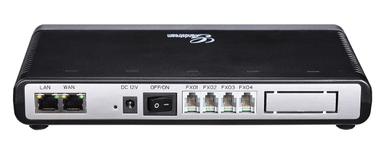 Grandstream GXW4104 VoIP Adaptor Rear