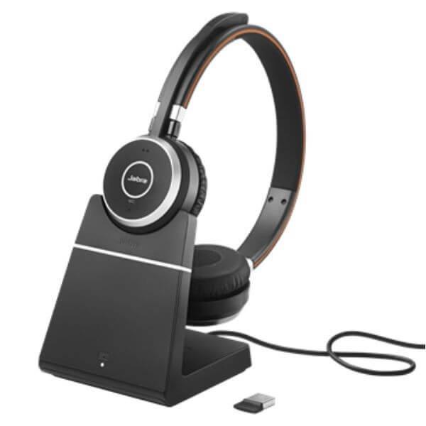 Jabra Evolve 65 SE UC Duo Headset & Stand