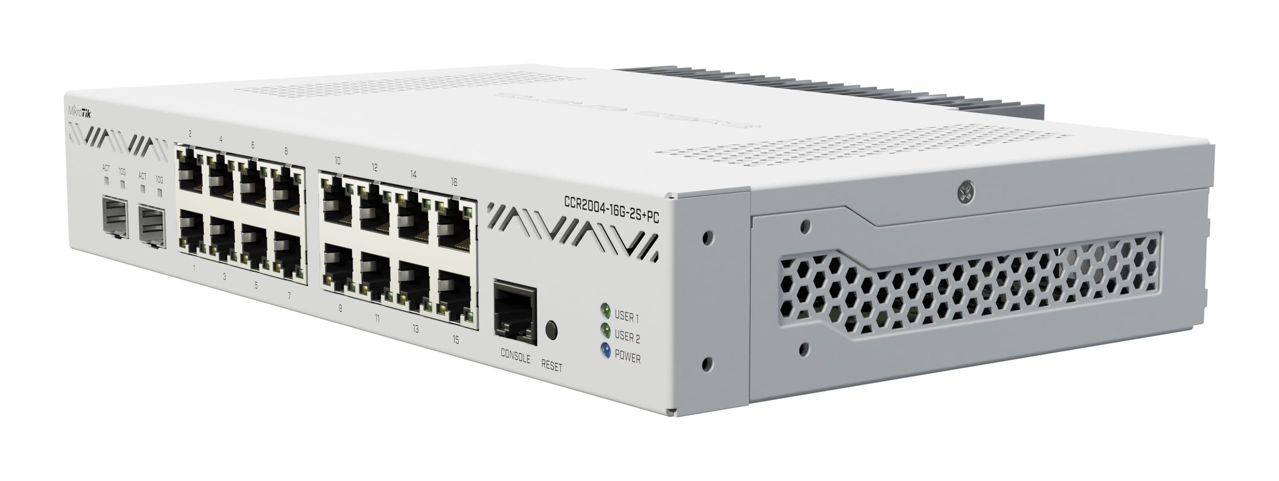 MikroTik 16 Port Cloud Core Router (CCR2004-16G-2S+PC) | NetXL
