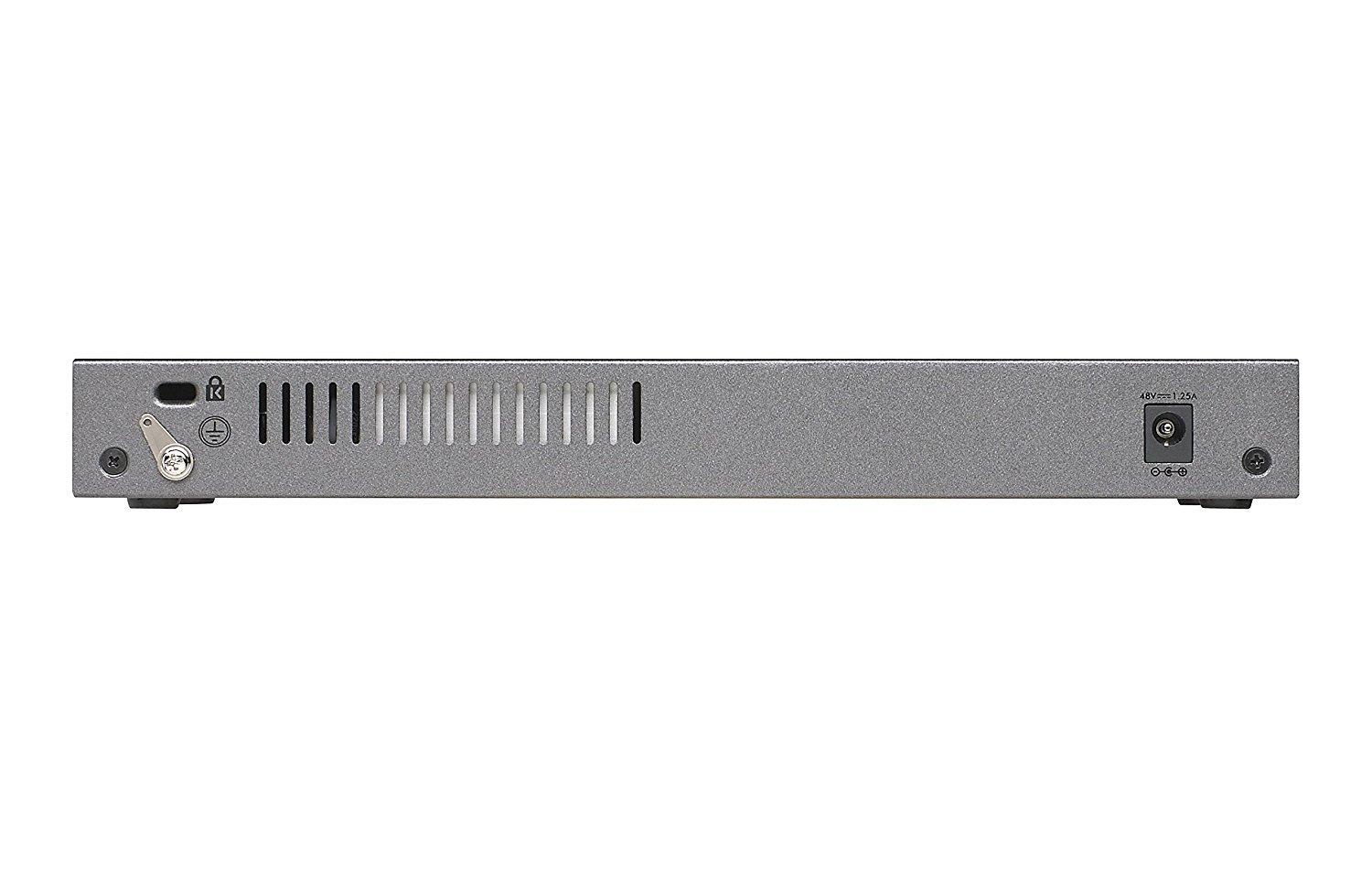 Netgear GS110TP Switch Rear