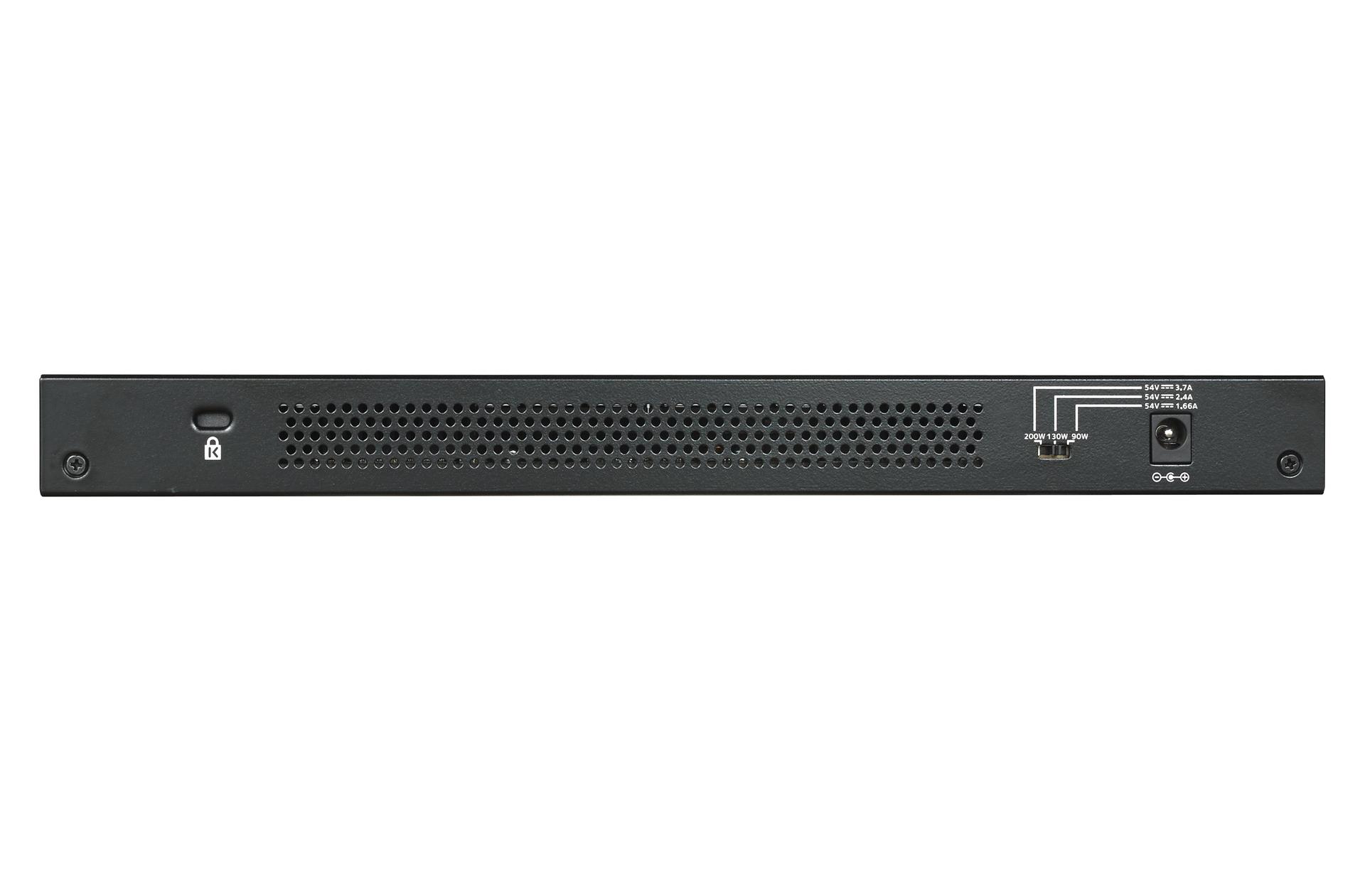 Netgear GS316P 16-Port Switch Back Image