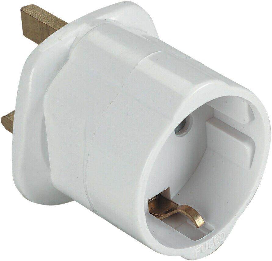  EU to UK Plug Adapter - Round