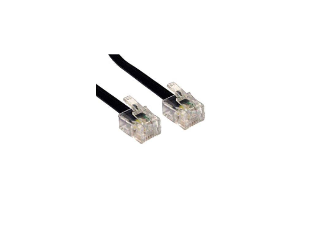 RJ11 1m Black Cable