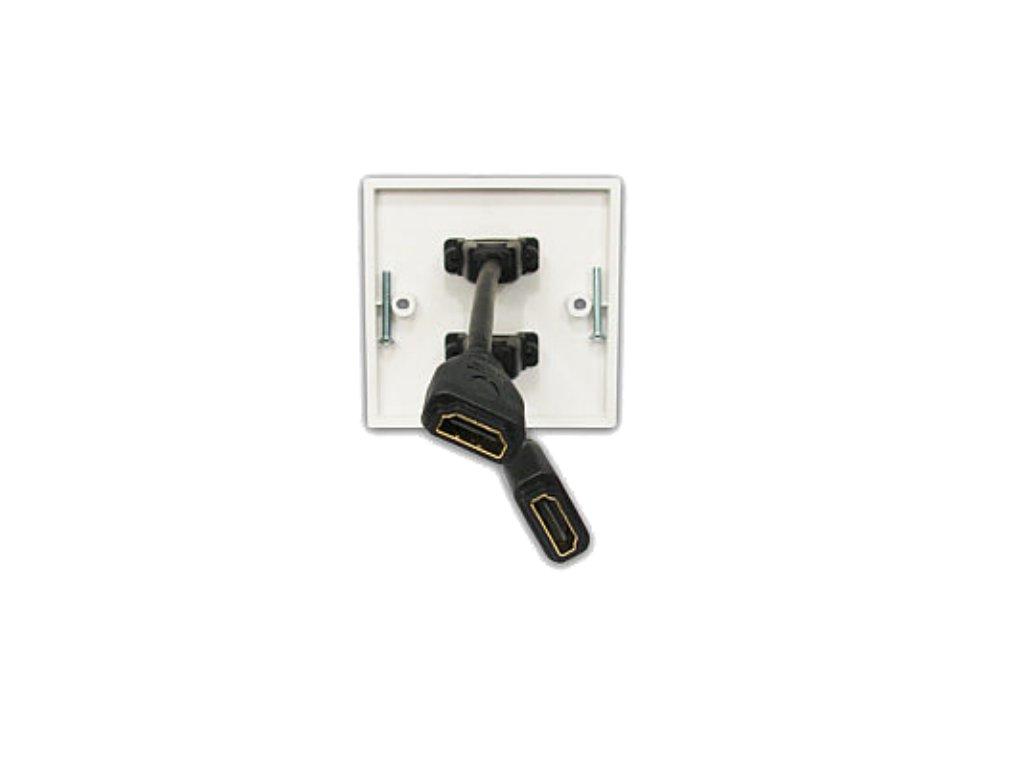 Single HDMI Wallplate Back 