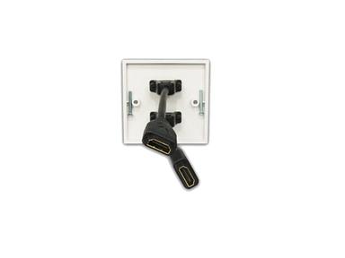 Single HDMI Wallplate Back 