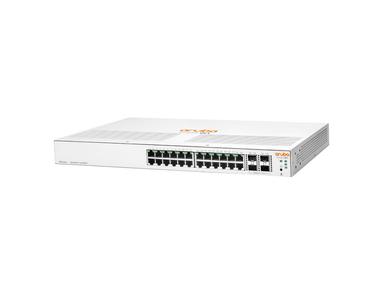 Aruba JL682A 24-port Switch Front Angle 