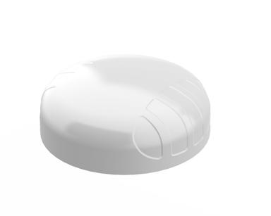 Poynting PUCK-2 White 6dBi Omni-Directional 4G LTE Marine Antenna Front Angle