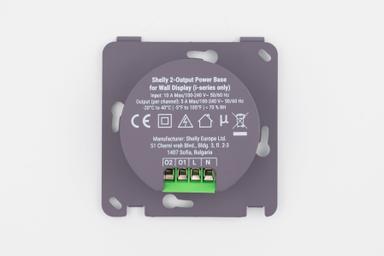 Shelly 2-Output Power Base for Wall Display