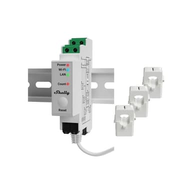 Shelly Pro 3EM DIN Rail Three-Phase Energy Meter