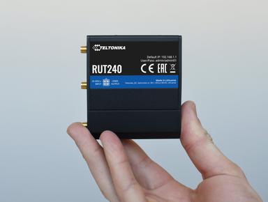 RUT240 LTE Router Size Comparison