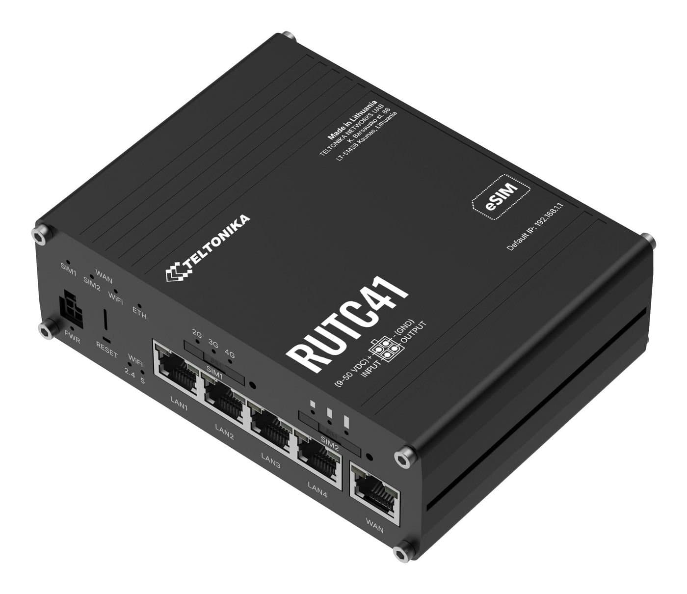 Teltonika Networks RUTC41 Industrial 4G LTE Edge Router