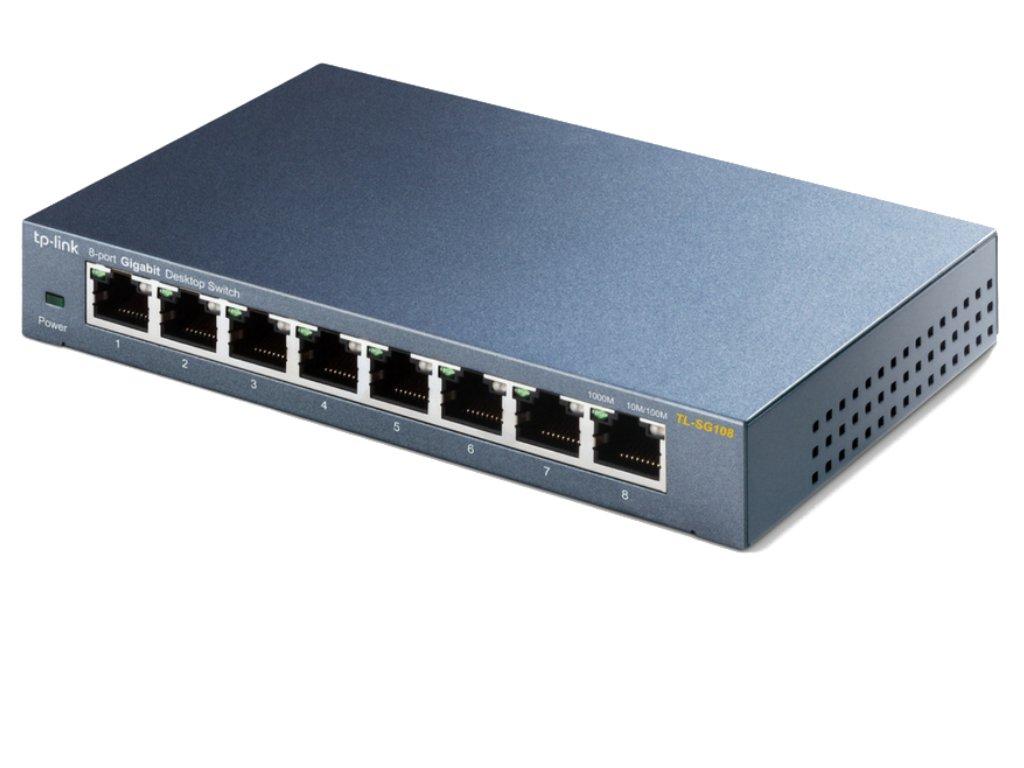 TPLink TLSG108 switch sideangle