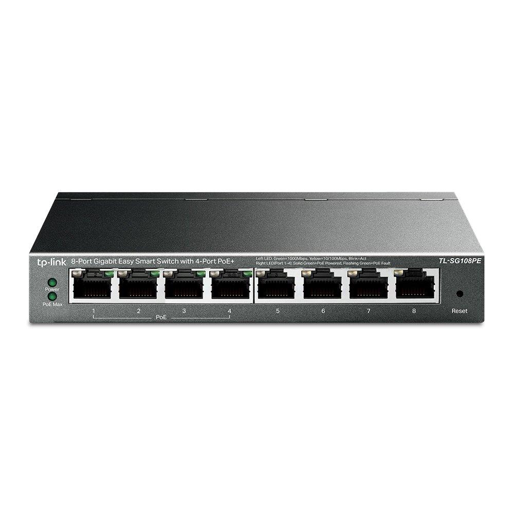 TP-Link TL-SG108PE PoE Switch Front Image