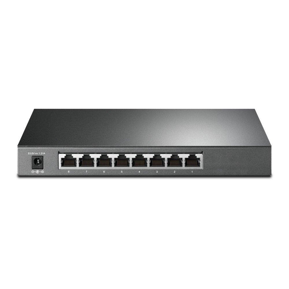 TP-Link TL-SG2008P PoE Switch Back Image 