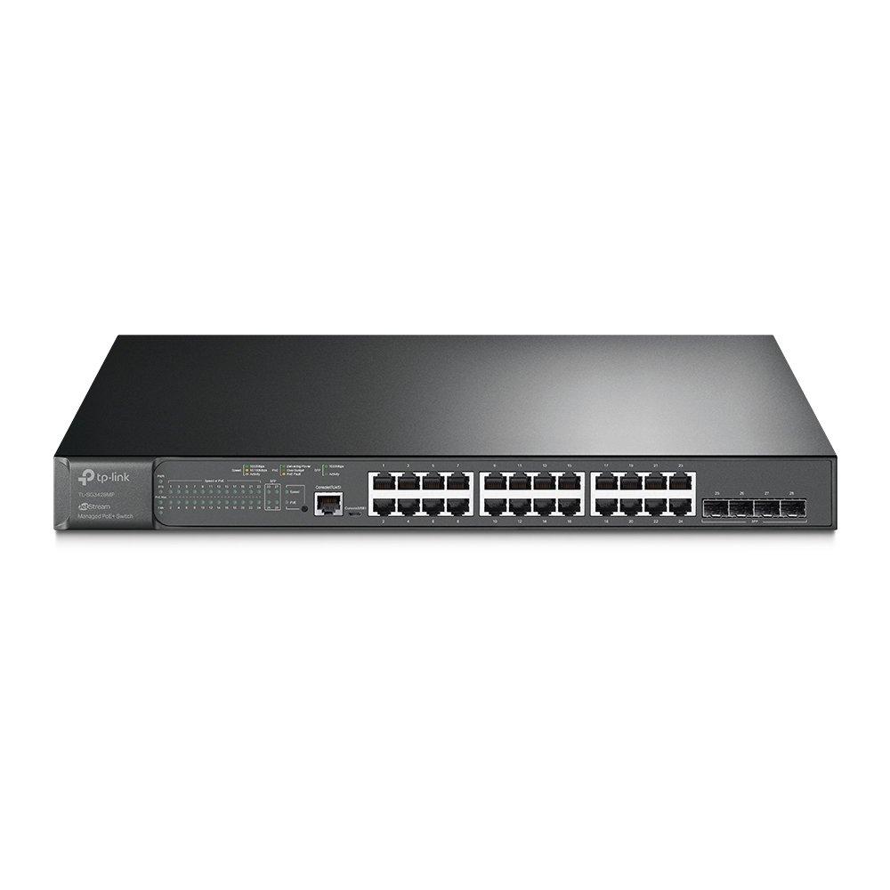 TP-Link TL-SG3428MP PoE+ Switch Front Image
