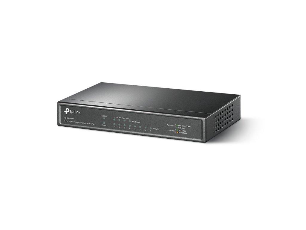 TP-Link TLSG1008P Switch Front Angle