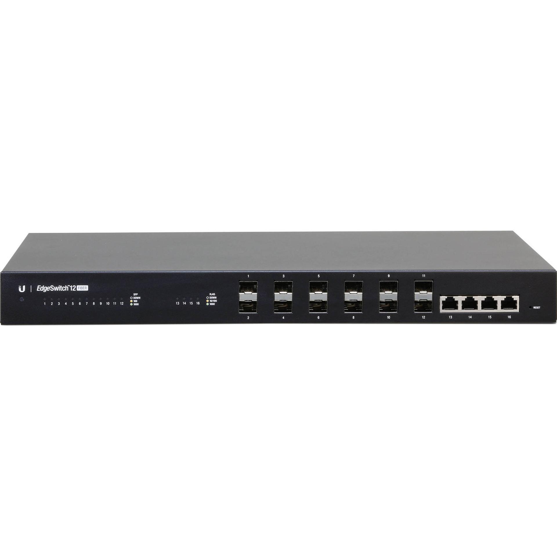 ubiquiti es12f switch front