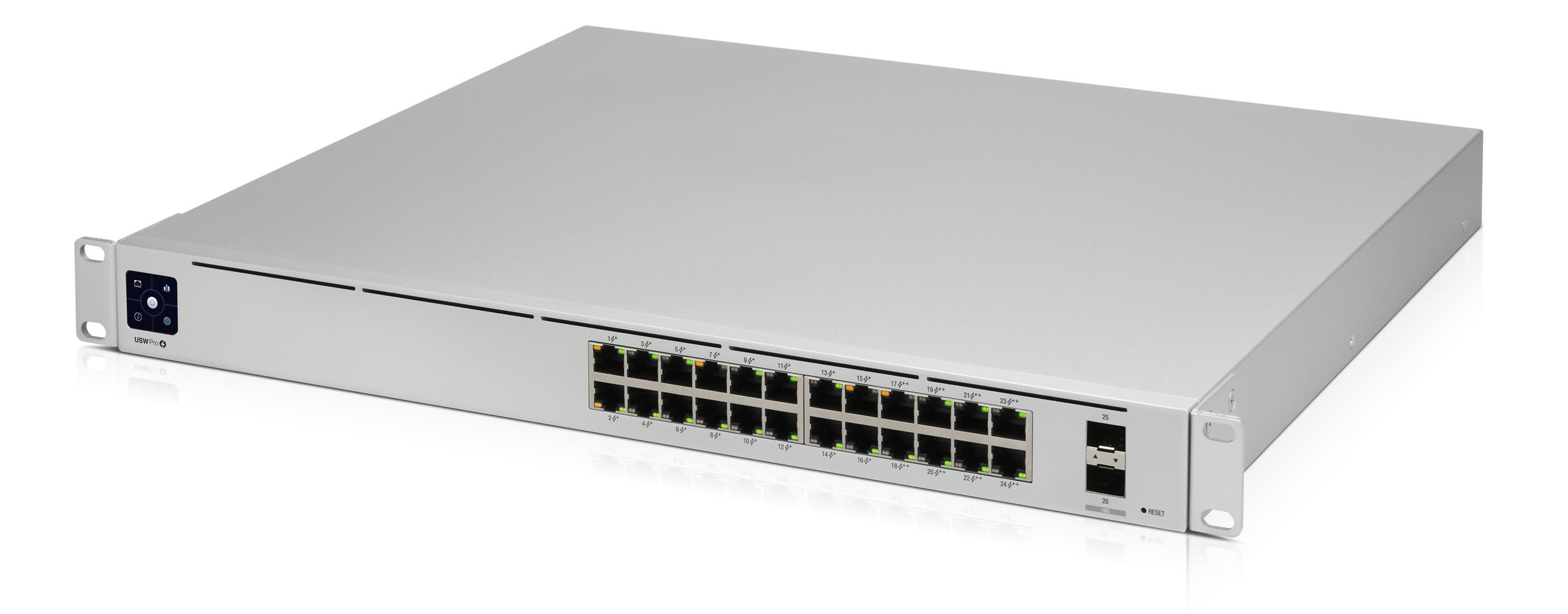 Ubiquiti UniFi USW-PRO-24-POE Gen2 24-Port Gigabit Switch Top Angle