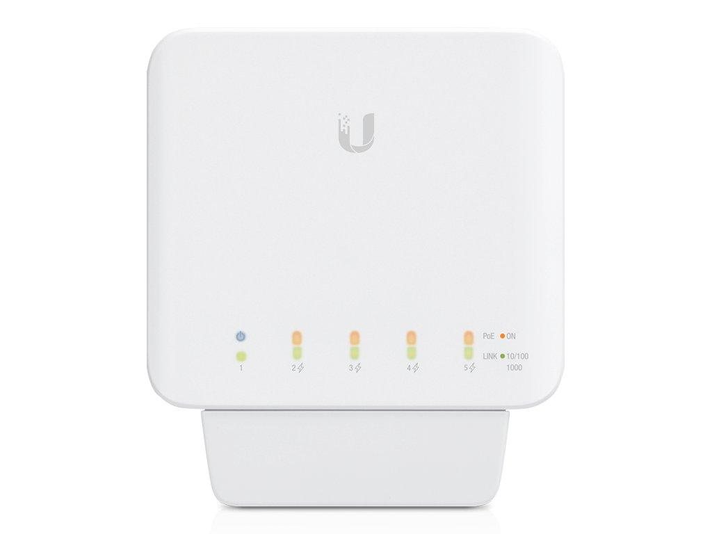 USW-FLEX 5 Port Gigabit Switch Front Angle