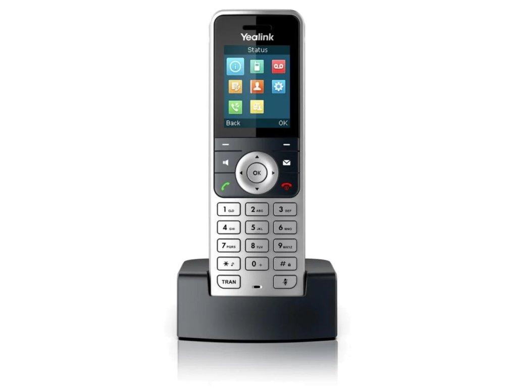 Yealink W53H IP DECT Handset Front Image with Cradle