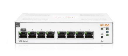 Aruba 1830 8-port Switch JL810A Front Angle