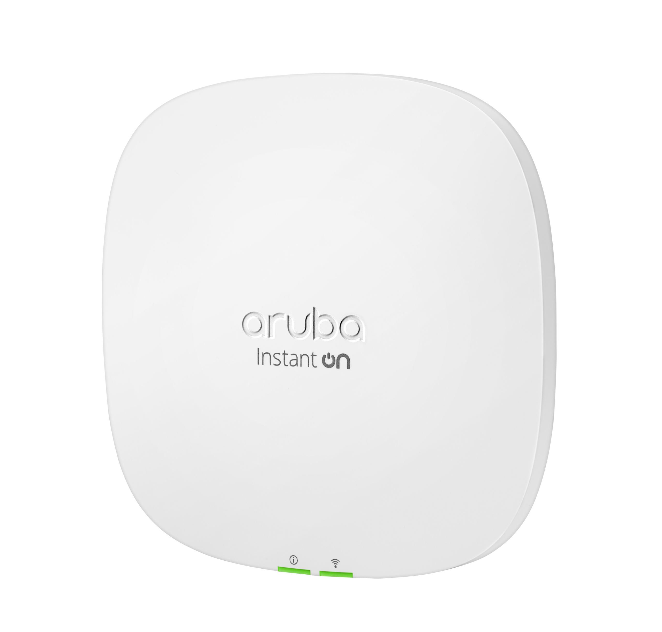 Aruba Instant On AP25 Wi-Fi 6 Access Point Front Angle