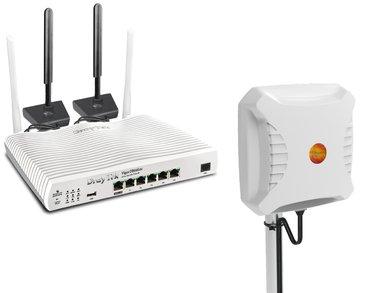 DrayTek V2866Lac G.Fast Router & Poynting XPOL-2 Antenna
