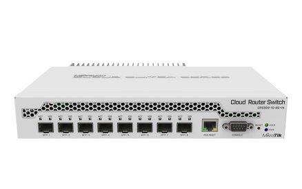  MikroTik CRS309-1G-8S+IN 8 SFP+ Port Cloud Router Switch Front Image
