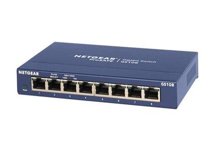 Netgear GS108 ProSAFE 8-Port Gigabit Switch Main Image