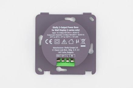 Shelly 2-Output Power Base for Wall Display