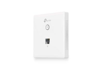 TP-Link EAP115-WALL Plate Access Point Front Angle