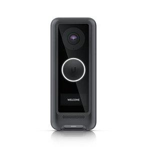 Ubiquiti UniFi Protect G4 Doorbell Cover Black (image with doorbell)
