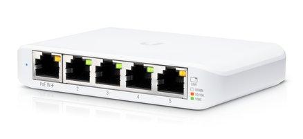 Ubiquiti UniFi USW-Flex-Mini 5-Port Managed Switch Front Angle Image