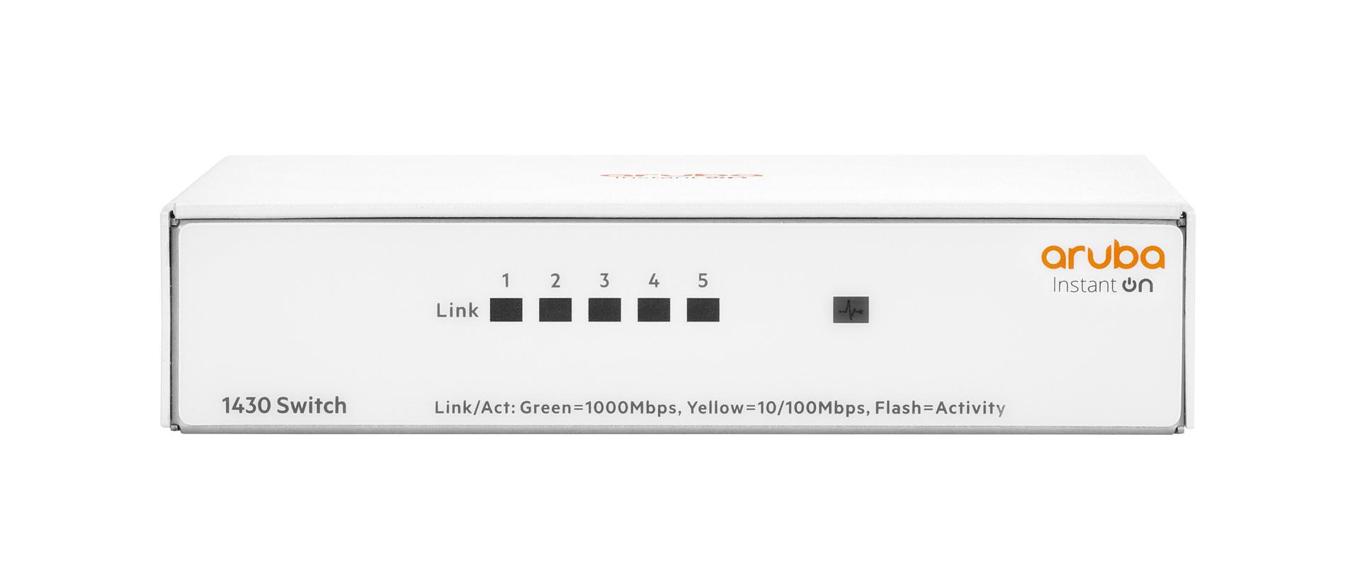 Aruba Instant On 1430 R8R44A 5G Unmanaged Switch Front Image