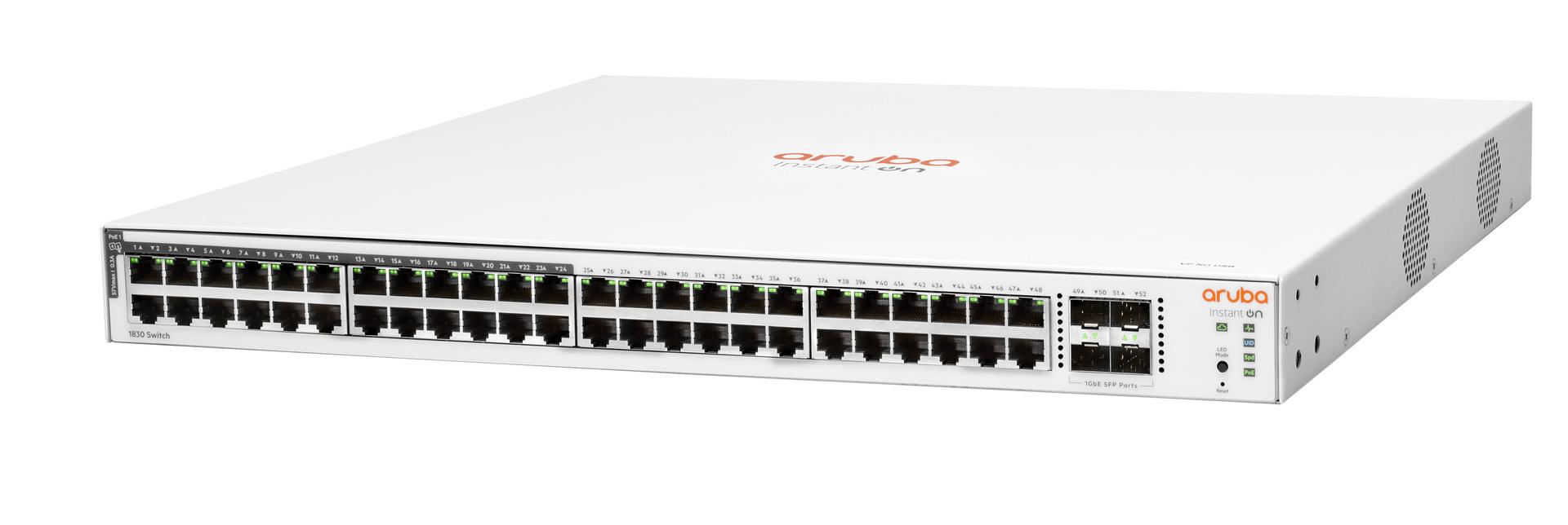 Aruba Instant On 1830 JL815A Switch Front Angle Image