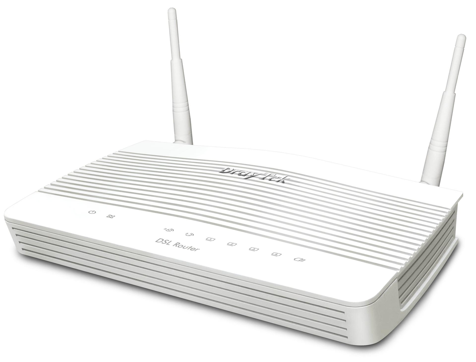 DrayTek V2763AC VDSL Wireless Router Front Angle Image