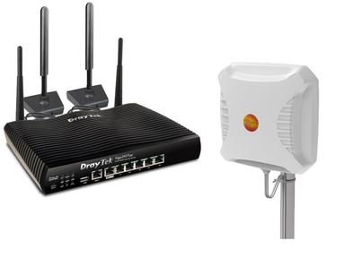 DrayTek V2927Lac WiFi 5 VPN Router & Poynting XPOL-2 5G Antenna