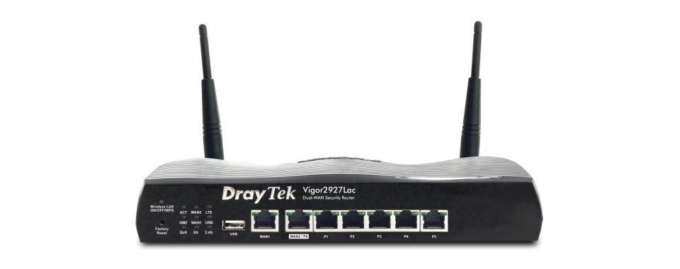 DrayTek V2927Lac WiFi 5 VPN Router Front Image