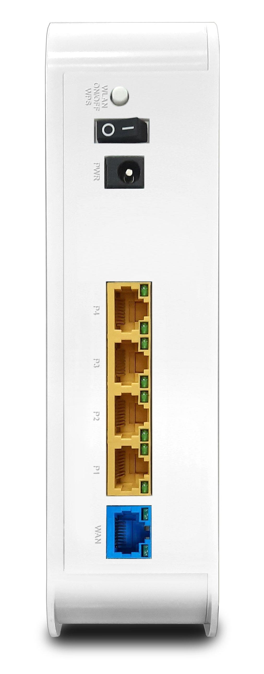 Draytek Vigor2135AX WiFi 6 VPN SOHO Firewall Router Side Ports View