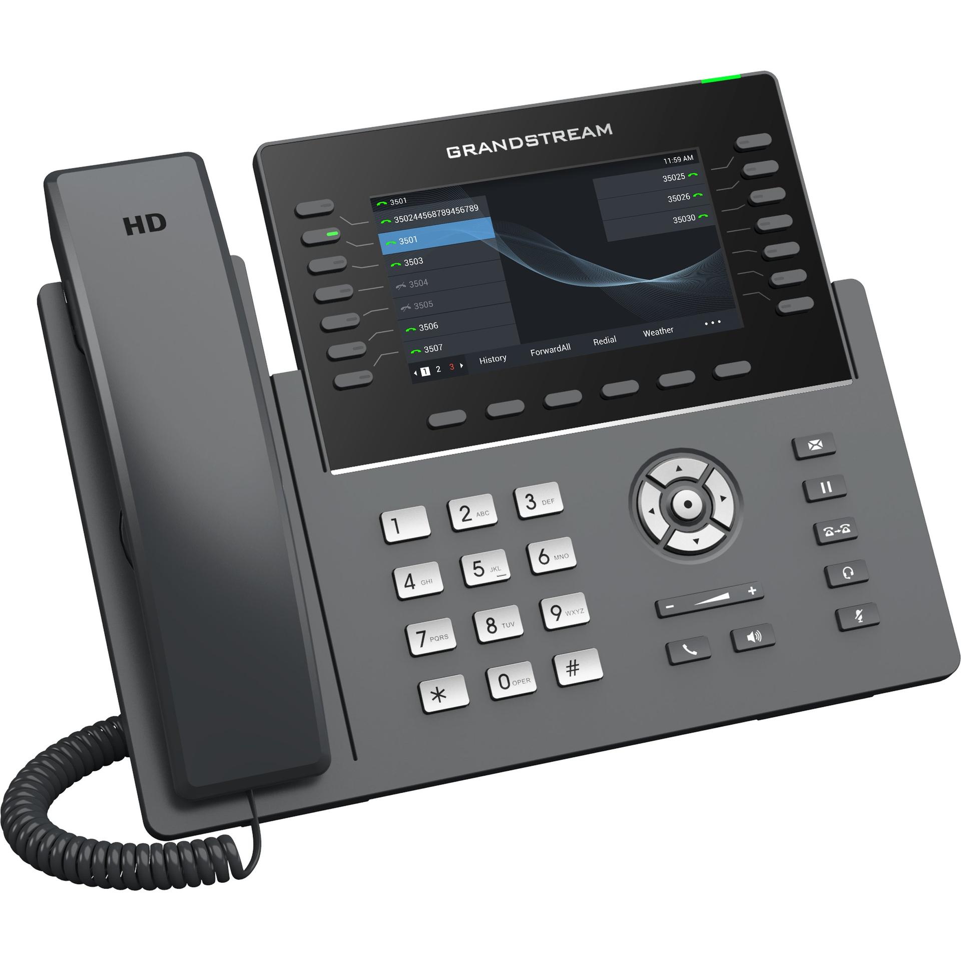 Grandstream GRP2650 14-Line IP Phone Front Angle Image
