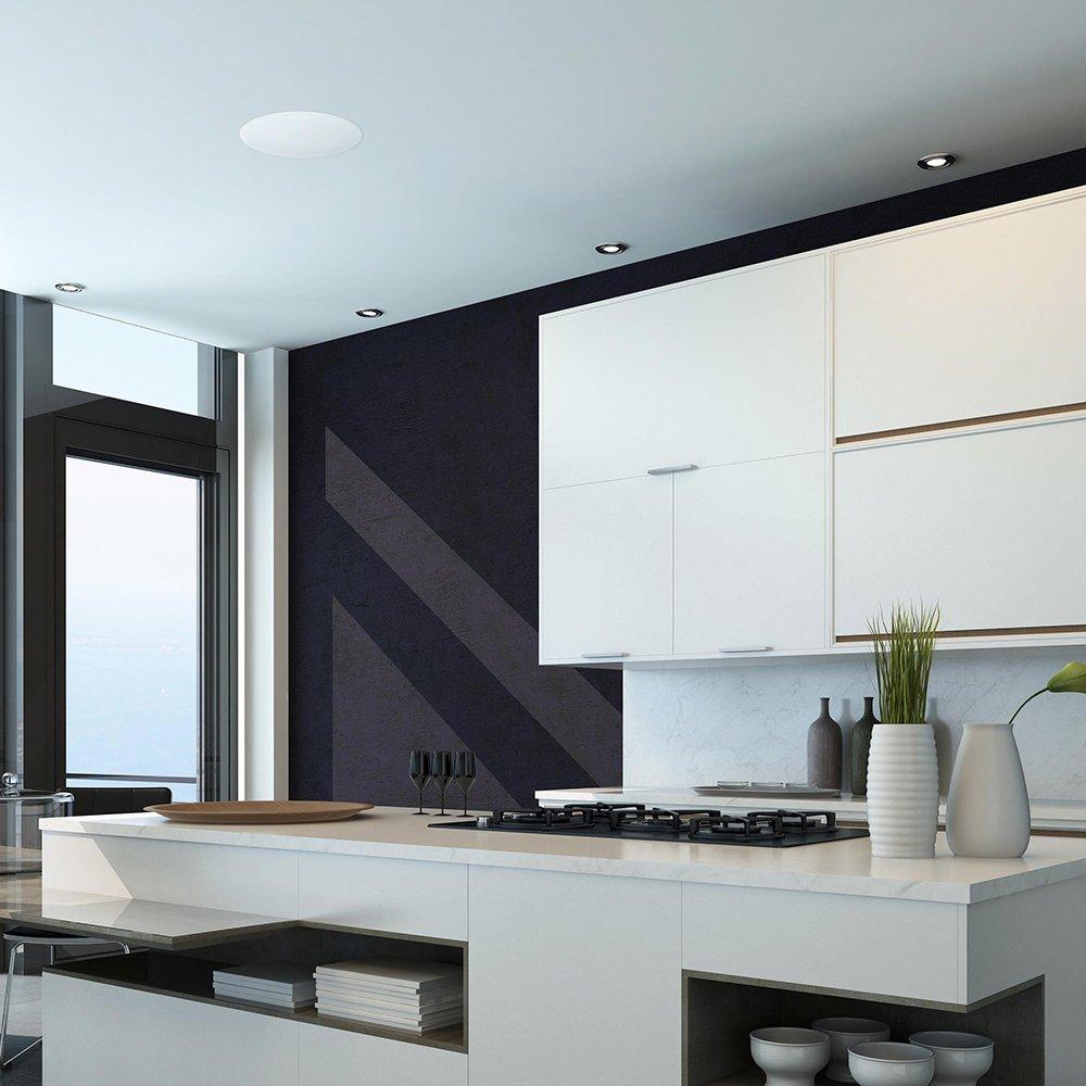 Lithe Bluetooth Ceiling Speaker 03200 Front Angle Image in Ceiling
