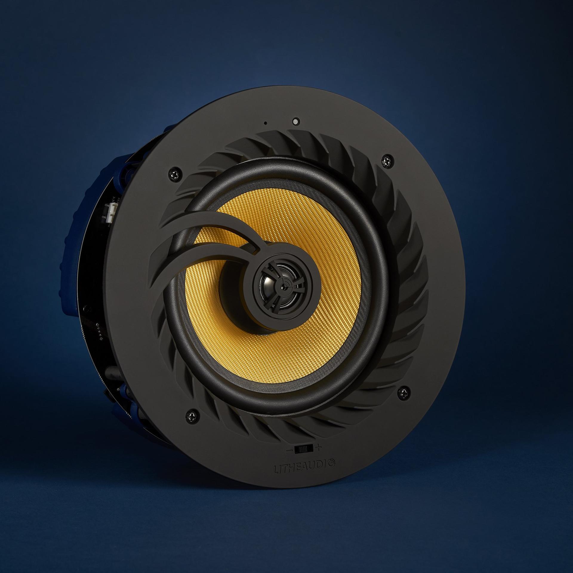 Lithe Bluetooth Ceiling Speaker 03200 Front Angle Image with Background