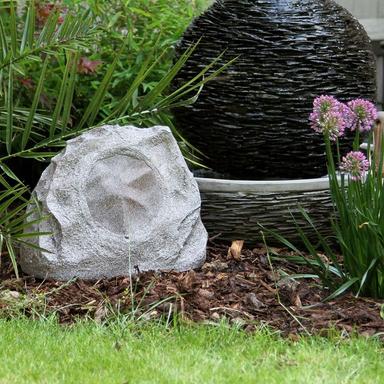 Lithe Audio Outdoor Passive Rock Garden Speaker (01620) Garden Image