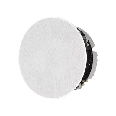 Lithe Audio Wi-Fi Ceiling Speaker Front Angle with grille
