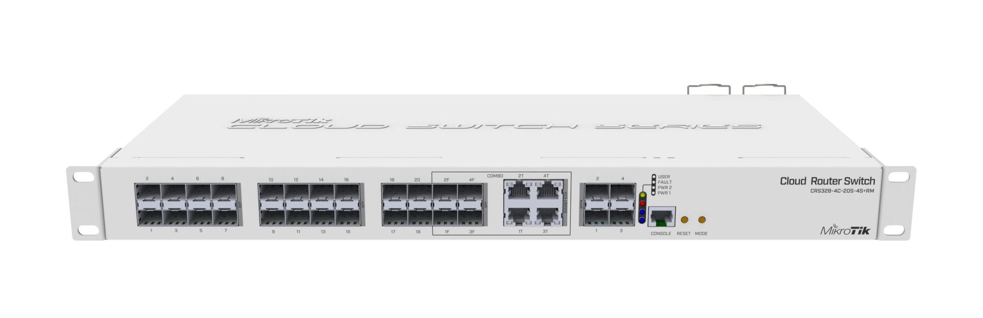 MikroTik CRS328-4C-20S-4S+RM Cloud Router Smart Switch